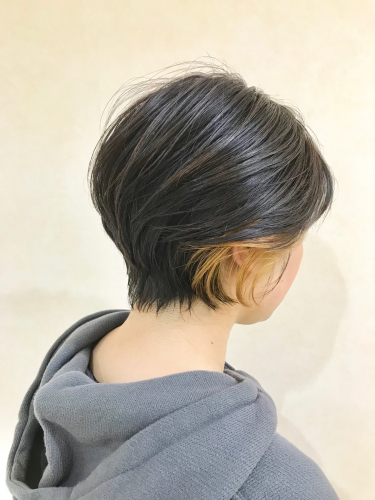 【イヤリングカラー】インナーカラーショート